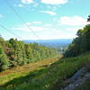 Looking down the powerlines into town before hitting the singletrack