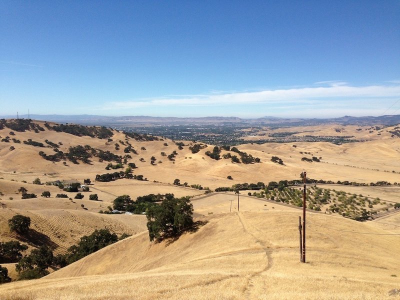 Summit view to Singletrack