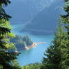 Looking down on Cougar Reservoir