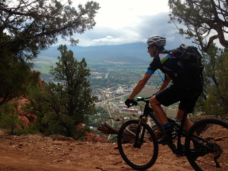 High above Carbondale on Skeeter's Ridge Trail