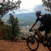 High above Carbondale on Skeeter's Ridge Trail