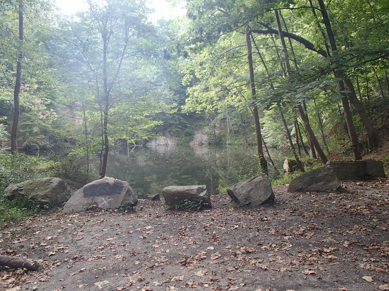 Fox Rock Quarry, an abandoned granite quarry