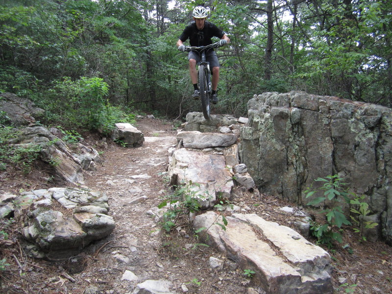 Optional lines on newly rerouted trail