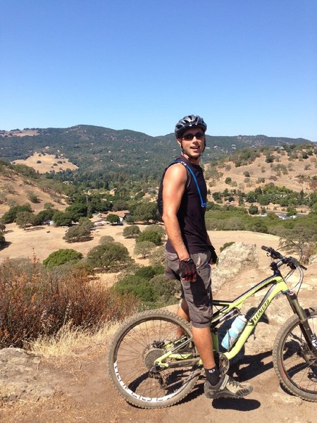 Mike admiring the view from Cliff View