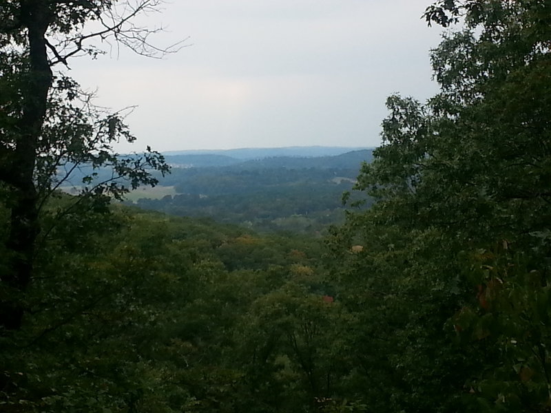 View from lookout on Flint Quarry trail