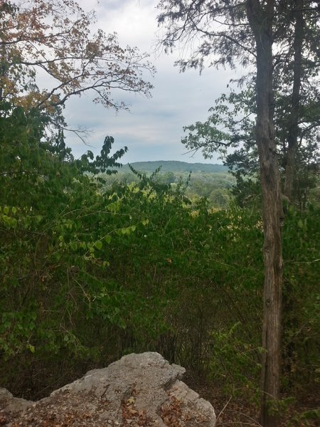 Looking out onto the Meramec Valley below