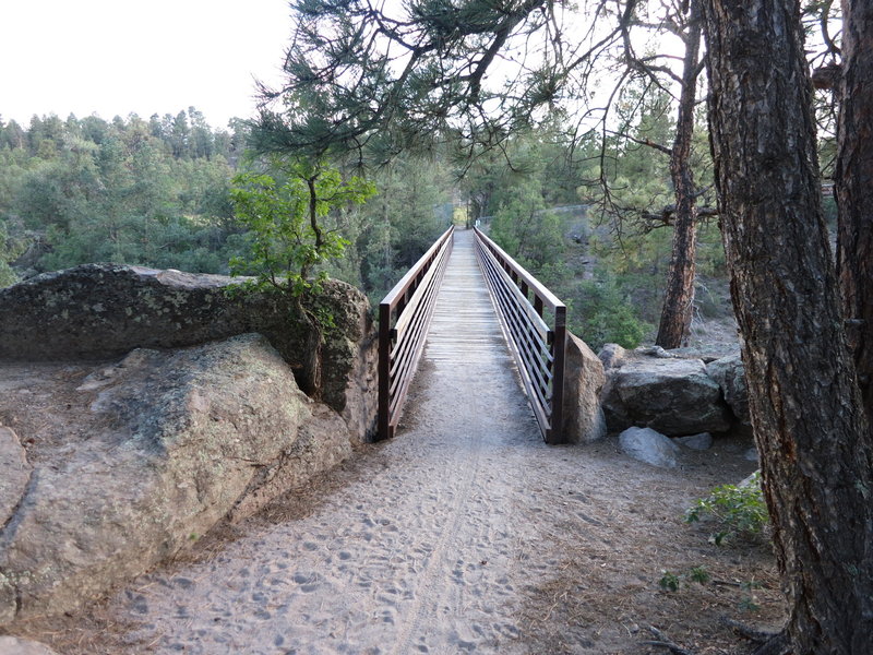 The bridge on bridges trail.