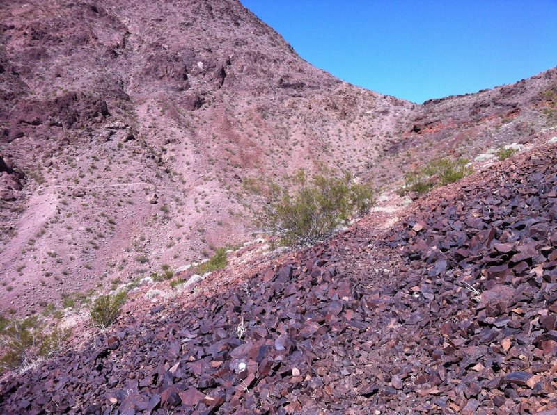 One of the scree slope crossings on The Sh*t