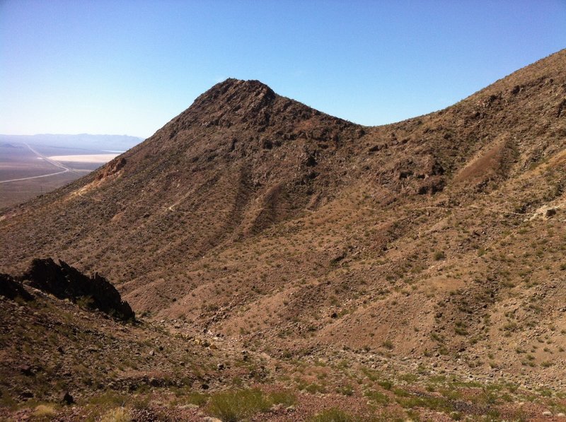 The Sh*t Trail skirting the mountain side