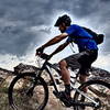 Watching the storm clouds roll in at top of Buzzard's Roost.