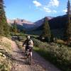 Riding uphill on Lincoln Creek Rd.