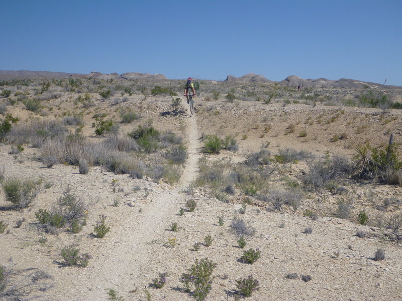 Creek crossing on the Tandem Cut-off.