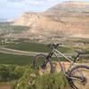 Overlook of Colorado's Wine Country from the top of the 1st climb.