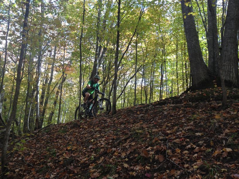 Climbing out of the Muggun's Creek valley.