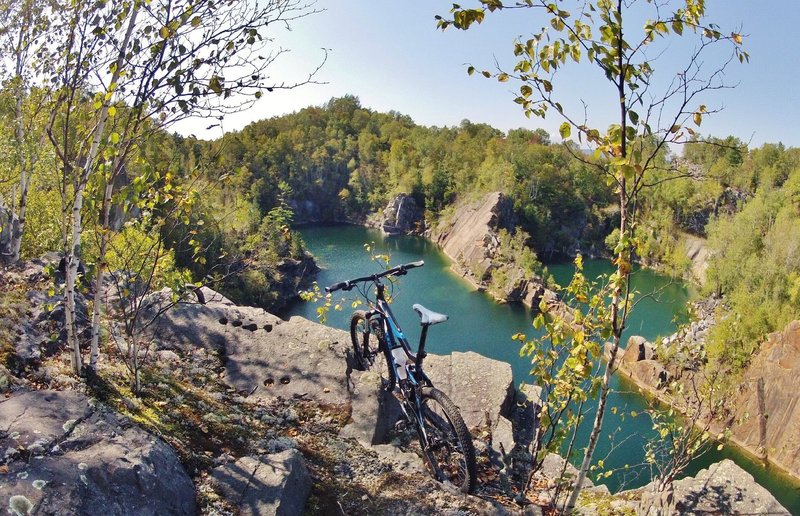 Great views from the top at Millstone Trails in VT!