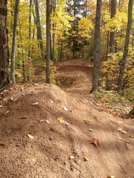 Banked gap and massive berm on Sure Would.