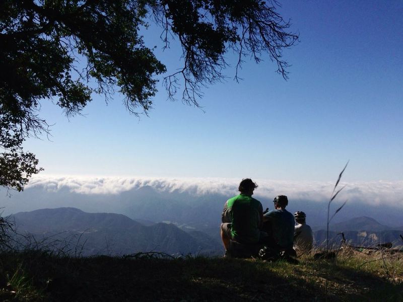 from the oak tree looking south towards paradise valley, san marcos pass and pacific ocean