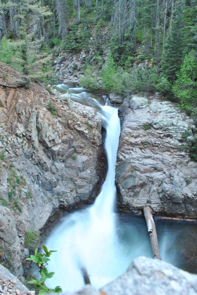 Cool waterfall along the road.