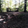 Overlook. turn left to go towards  the bridge and Browns Farm. Turn right heading onto private land and the majority of the trails.