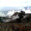 Clouds rolling in on Lewis Peak.