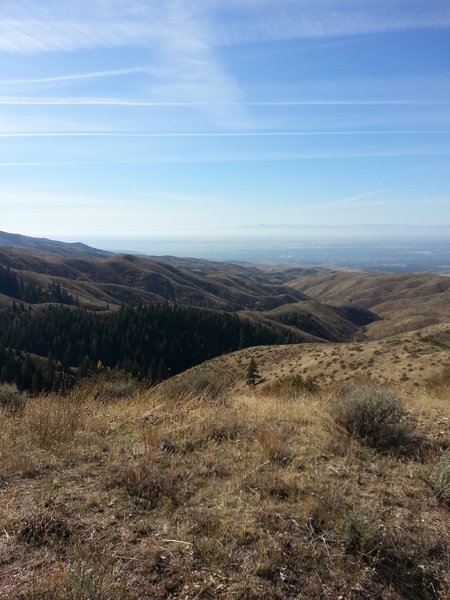 Coming back down Hard Guy Trail