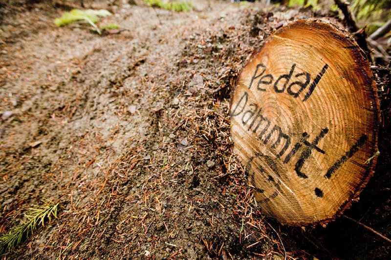 Pedal!  There's plenty of pedaling on Cloverpatch Tie-In