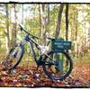 Trail marker at top of Mossy Rock