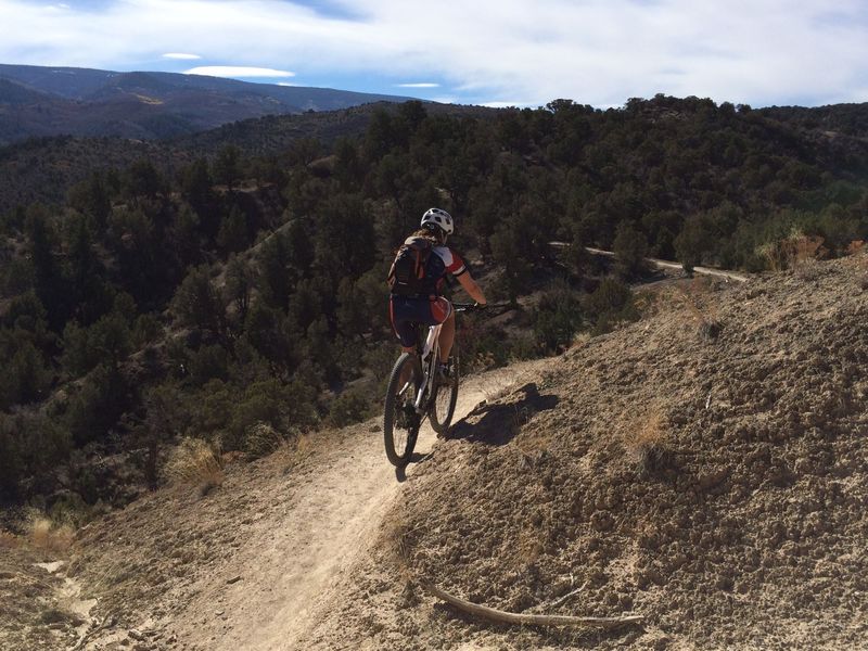 grinding away up Abrams Ridge