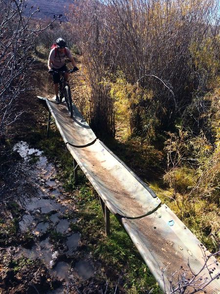 A very unusual trough bridge!