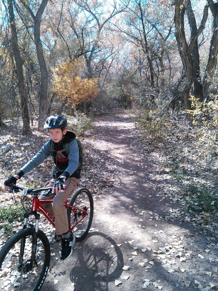 Fun family riding with occasional sand traps