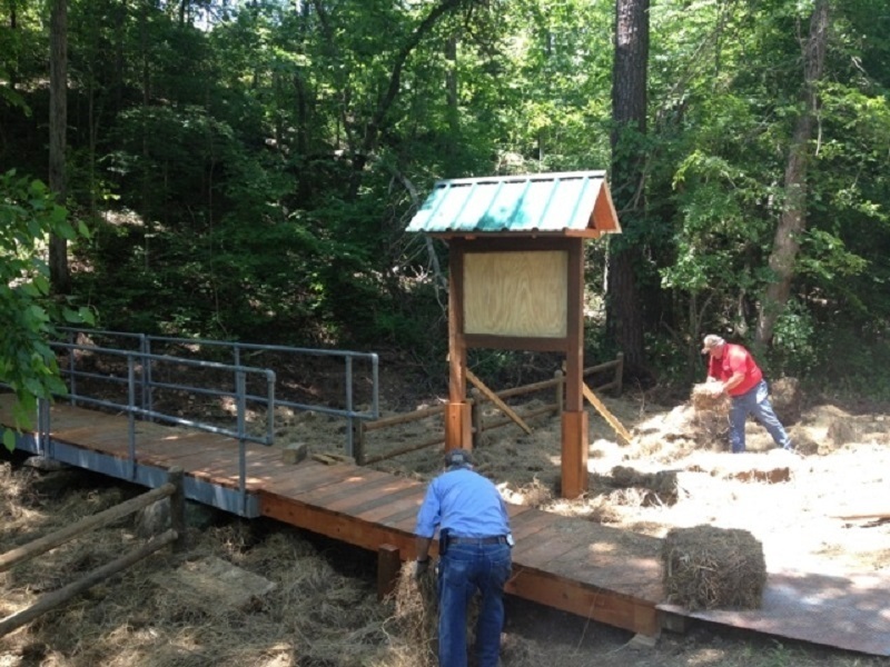 Trailhead construction