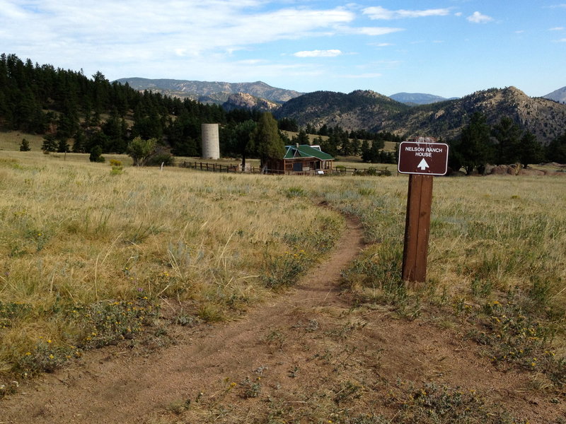 The historic Nelson Ranch farm house.  Walk (don't bike) on over and have a look.