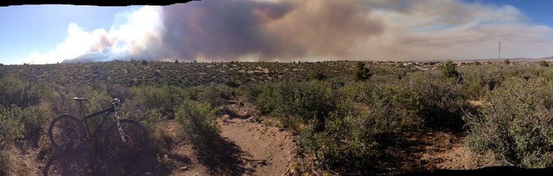 The view from Legacy Trail of the Doce Fire (June 2013)