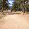 castle trail towards the upper parking lot