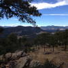 Great View of the mountains from Mount Falcon.