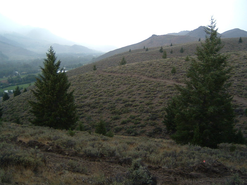 Selgren's Trail under construction in 2007.