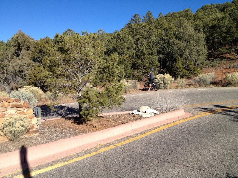 Turn left just past Cerro Colorados subdivision sign.