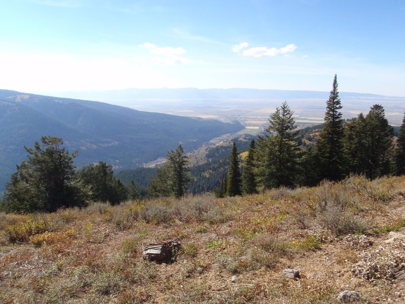 View of the Teton Valley from Peaked trail, photo by Dana Ramos