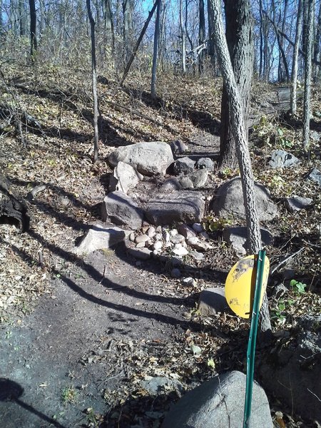 These rocks are much steeper and not nearly as tame as they appear in this photo.