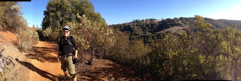 Panoramic view along the American River Trail