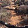 Good example of the slightly rocky singletrack.