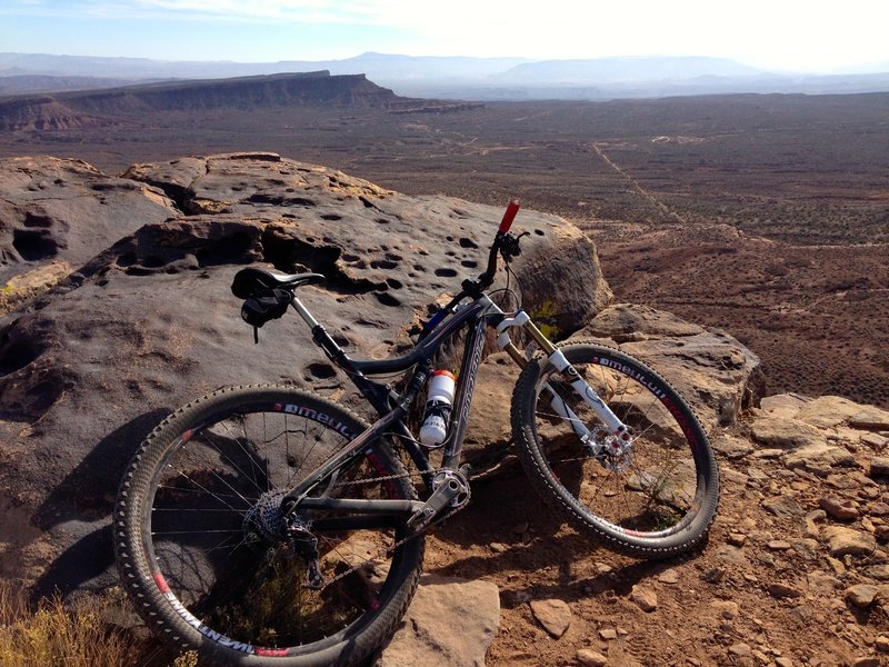 A sample of the many views looking south.  Bear Claw Poppy and Zen trails are in the distance.