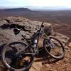 A sample of the many views looking south.  Bear Claw Poppy and Zen trails are in the distance.