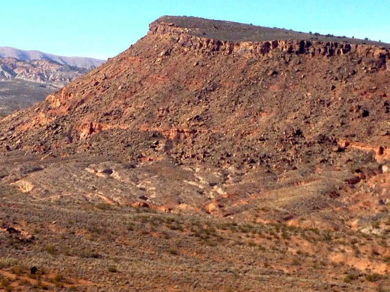 The view north.  The Suicidal Tendencies trail drops off this mesa.