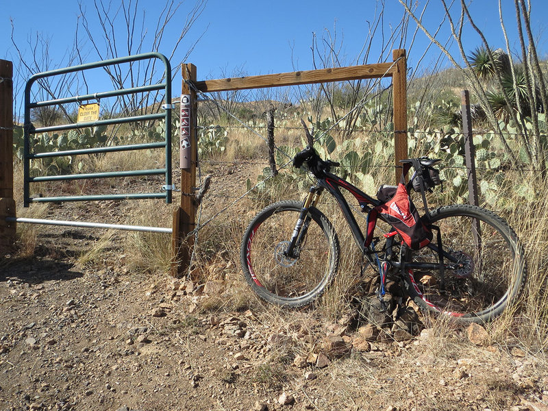 Forest Service gate - turnaround point