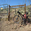 Forest Service gate - turnaround point