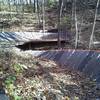 Rider's eye view of the sweet wooden S-berm on Jubilee.