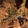 The gnarly Jacob's Ladder hike-a-bike.