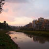 On the outskirts of Kathmandu at sunset. Near Guhyeshwori Temple.