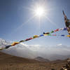 Iconic prayer flags at Gyu La pass